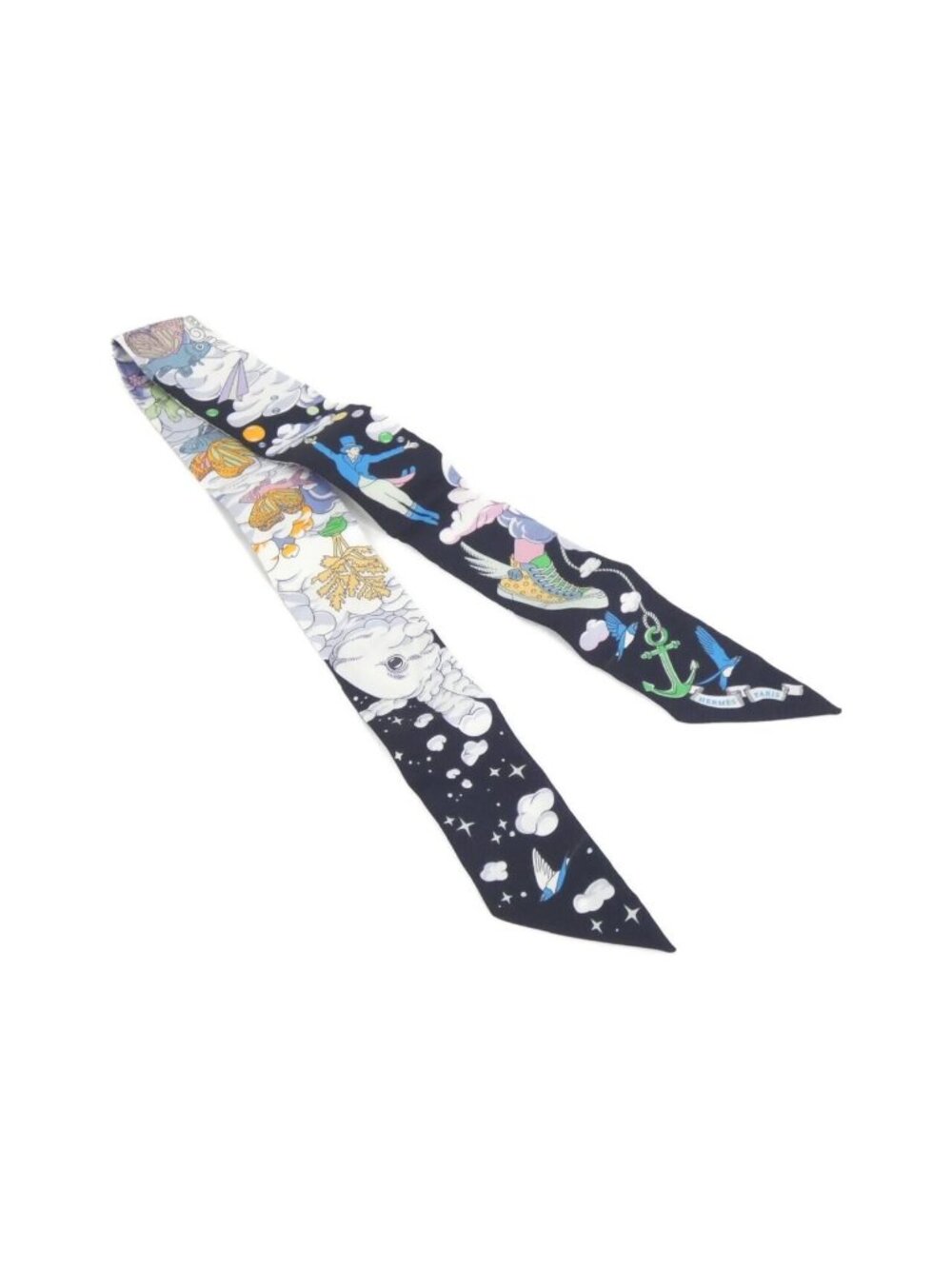 Hermes Sur Mon Nuage Twilly Scarf